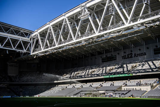 Interiör vy av Tele2 Arena