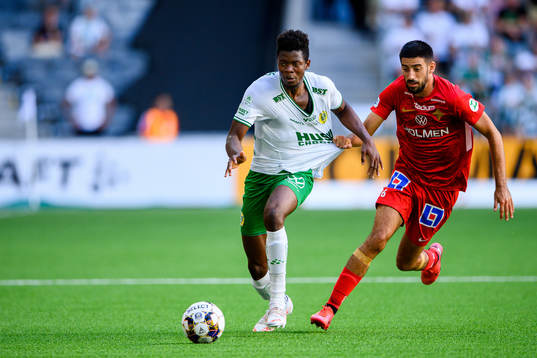 Hammarbys Aziz Mohammed Ouattara och IFK Norrköpings