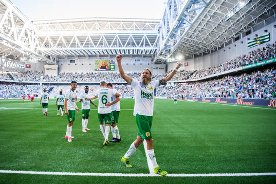 Hammarbys Bjørn Paulsen jublar