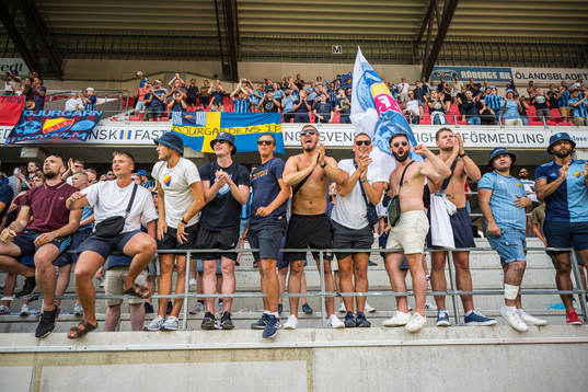 Djurgårdssupportrar jublar