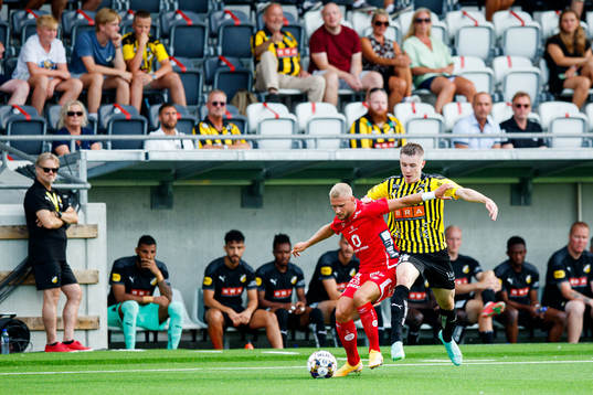 Elfsborgs Simon Strand och Häckens Patrik Wålemark