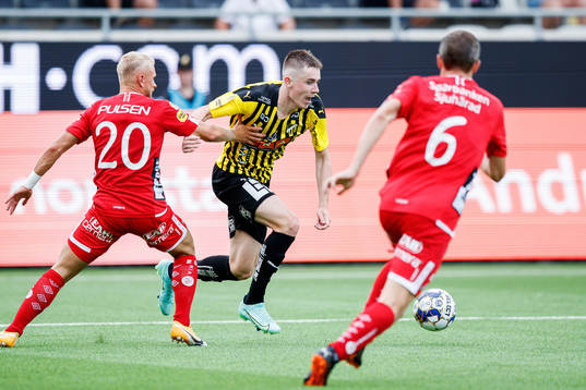 Elfsborgs Simon Strand och Häckens Patrik Wålemark