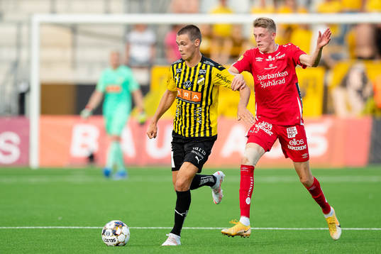 Häckens Tobias Carlsson och Elfsborgs Alexander