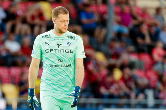 Halmstads målvakt Malkolm Nilsson Säfqvist