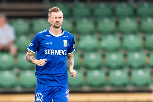 IFK Göteborgs Sebastian Eriksson före fotbollsmatchen i