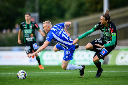 IFK Göteborgs Kolbeinn Sigthorsson och Varbergs Joakim
