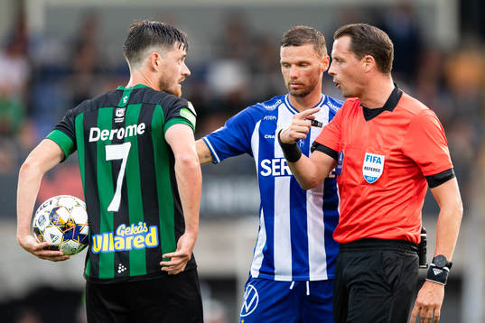 Varbergs Robin Tranberg, IFK Göteborgs Marcus Berg och