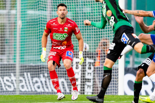 Varbergs målvakt Stojan Lukic