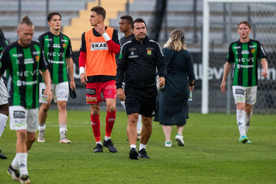GAIS tränare Stefan Jacobsson deppar
