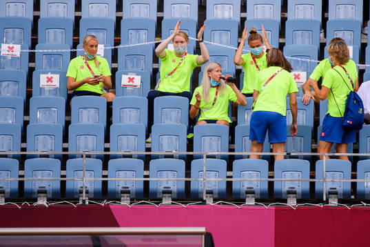 Stina Blackstenius, Hedvig Lindahl , Hanna Glas and