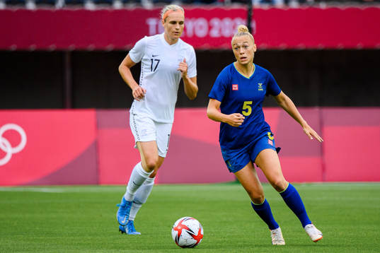 Hanna Bennison of Sweden in the women’s football match