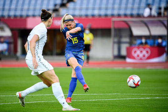 Olivia Schough of Sweden in the women’s football match