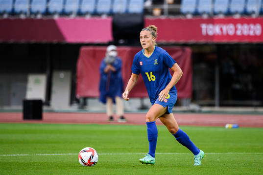 Filippa Angeldahl of Sweden in the women’s football match