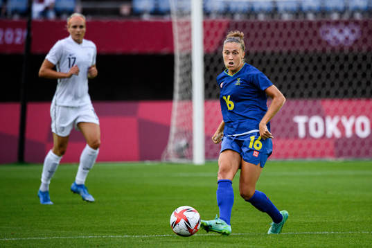 Filippa Angeldahl of Sweden in the women’s football match