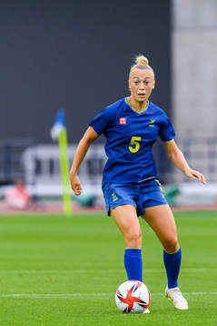 Hanna Bennison of Sweden  in the women’s football match