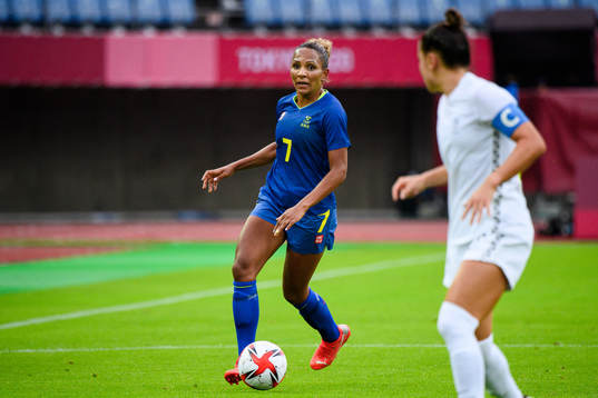 Madelen Janogy of Sweden in the women’s football match