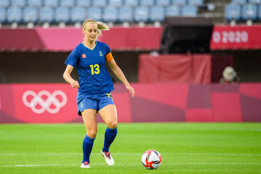 Amanda Ilestedt of Sweden in the women’s football match