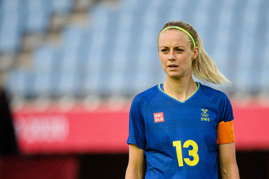 Amanda Ilestedt of Sweden in the women’s football match