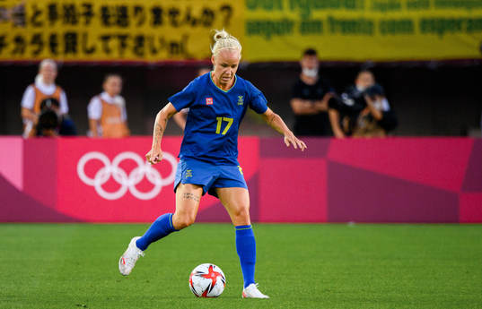Caroline Seger of Sweden in the women’s football match