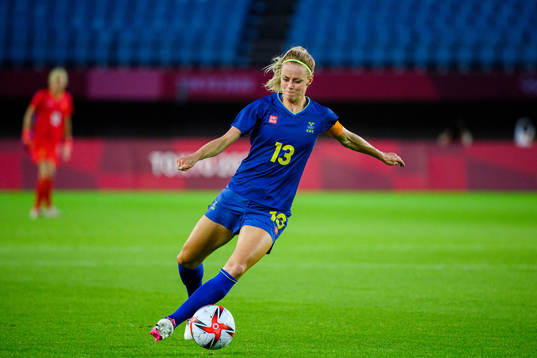 Amanda Ilestedt of Sweden in the women’s football match