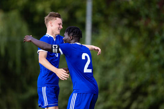 Noel Sergel (v) och Oscar Reinholdsson (h) jublar