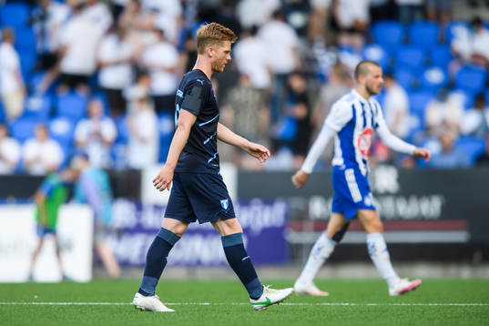 Anders Christiansen of Malmö FF looks dejected