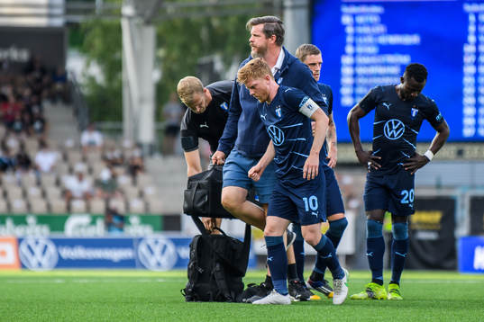 Anders Christiansen of Malmö FF in pain