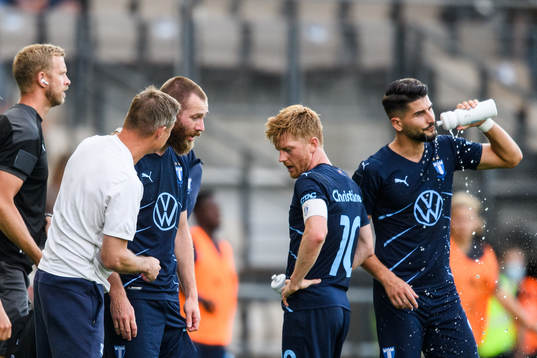 Jon Dahl Tomasson, head coach of Malmö FF and Jo Inge