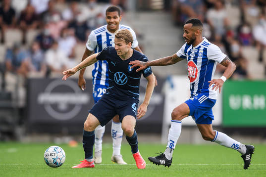 Oscar Lewicki of Malmö FF and Jair Tavares Silva of