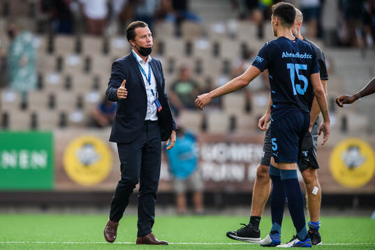 Daniel Andersson, head of sports of Malmö FF with Anel