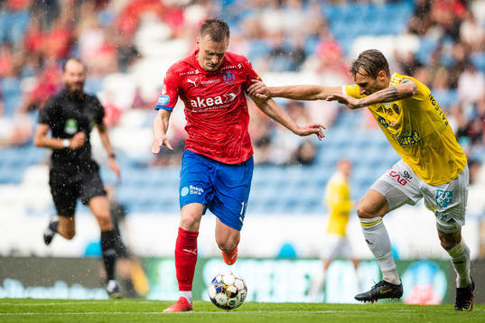 Helsingborgs Rasmus Karjalainen och Falkenbergs Tobias