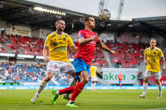 Falkenbergs Axel Norén och Helsingborgs Assad Al Hamlawi