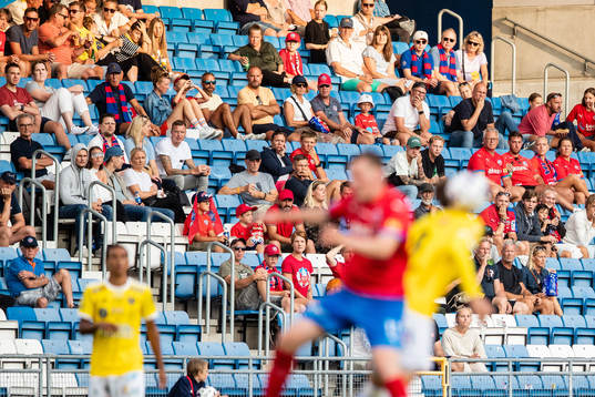 under fotbollsmatchen i Superettan mellan Helsingborg och