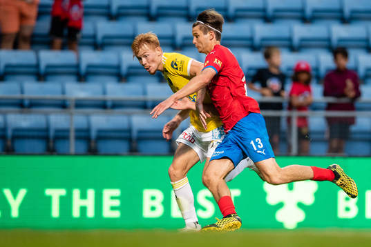 Falkenbergs Linus Borgström och Helsingborgs Wilhelm Loeper