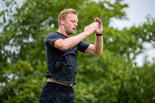 Malmö Redhawks Carl Söderberg tränar