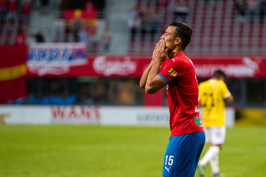 Helsingborgs Assad Al Hamlawi jublar