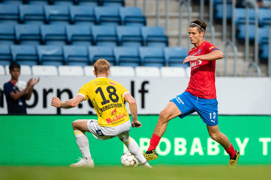 Falkenbergs Linus Borgström och Helsingborgs Wilhelm Loeper