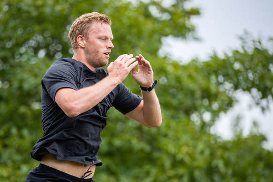 Malmö Redhawks Carl Söderberg tränar