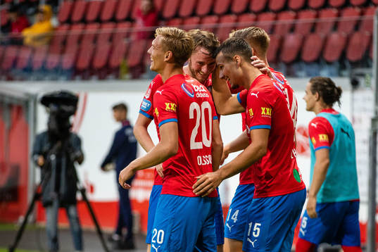Helsingborgs Rasmus Jönsson och Assad Al Hamlawi jublar