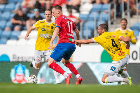 Helsingborgs Rasmus Karjalainen och Falkenbergs Axel Norén