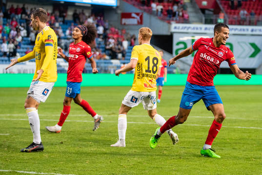 Falkenbergs Tobias Karlsson och Linus Borgström deppar