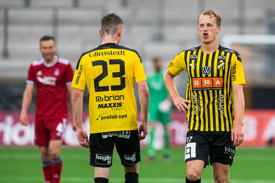 Gustav Berggren of Häcken reacts