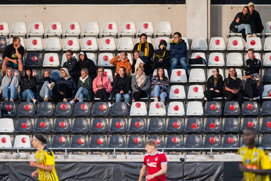 Parts of of Häcken’s women’s team in the stands