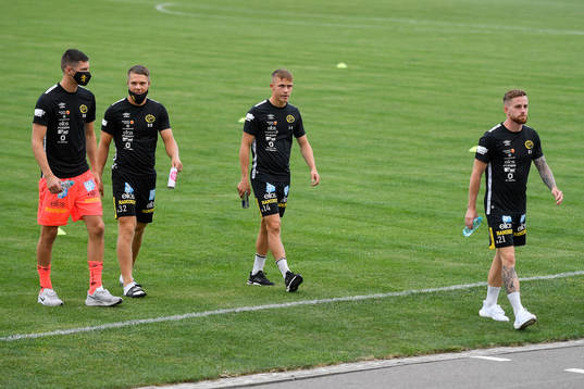 goalkeeper Simon Andersson, Gustav Broman, Jacob Ondrejka