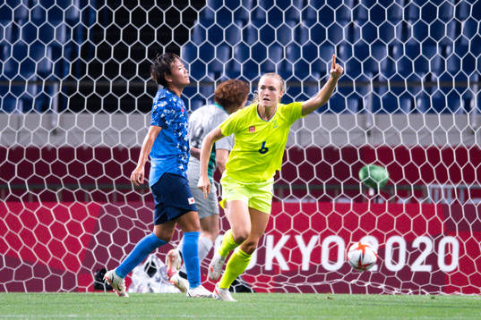 Magdalena Eriksson of Sweden celebrates