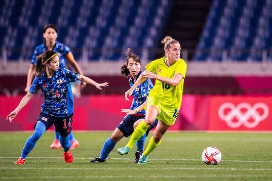 Filippa Angeldahl of Sweden in the women's football match