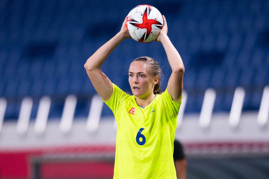 Magdalena Eriksson of Sweden in the women's football match