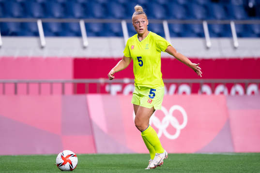 Hanna Bennison of Sweden in the women's football match