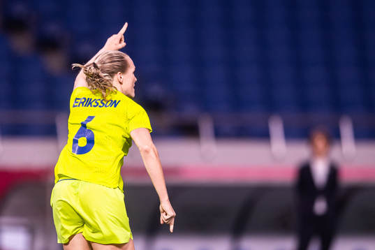 Magdalena Eriksson of Sweden celebrates