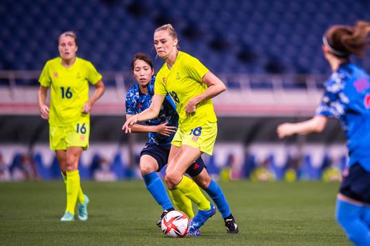 Fridolina Rolfö of Sweden in the women's football match